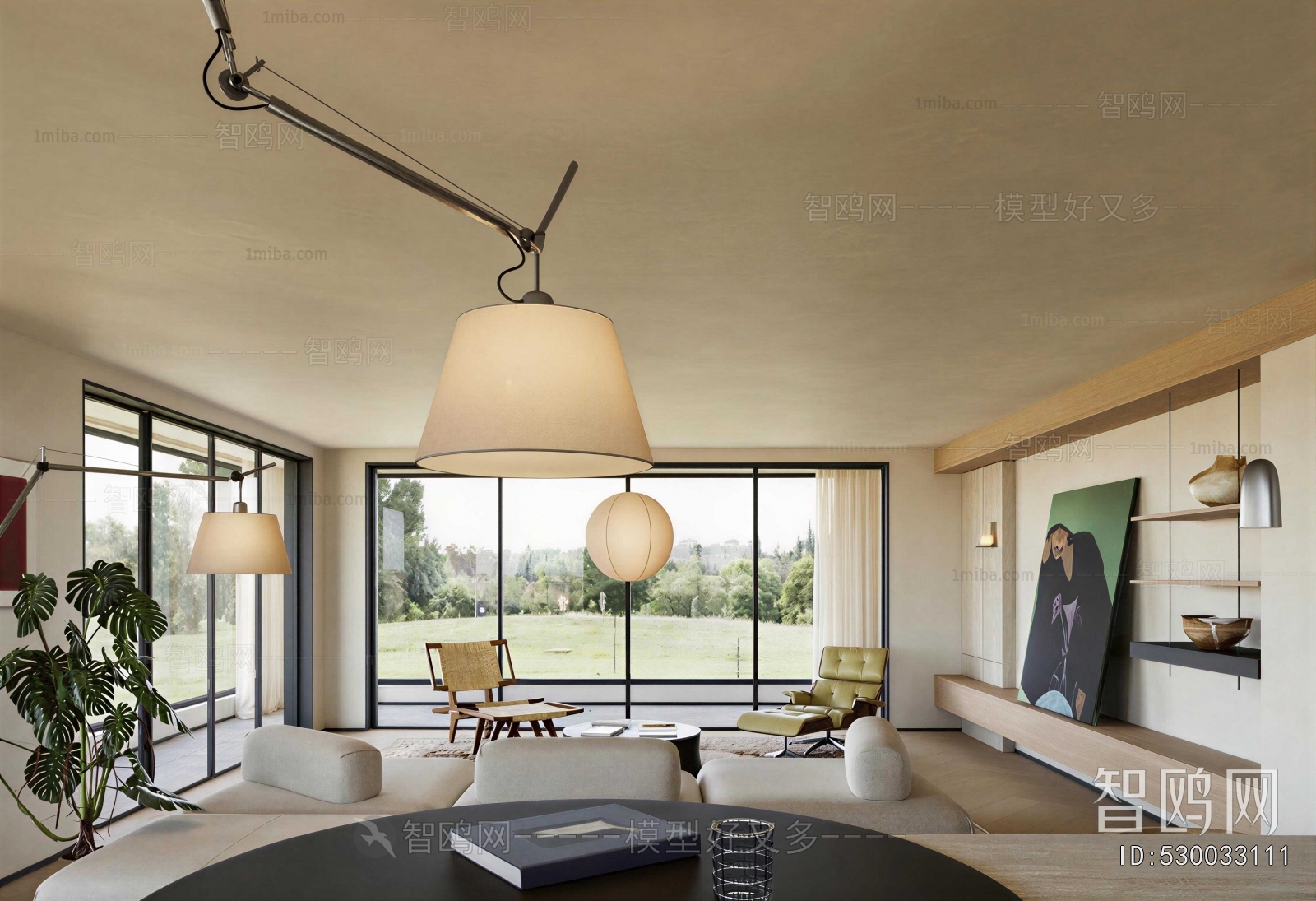 Wabi-sabi Style A Living Room
