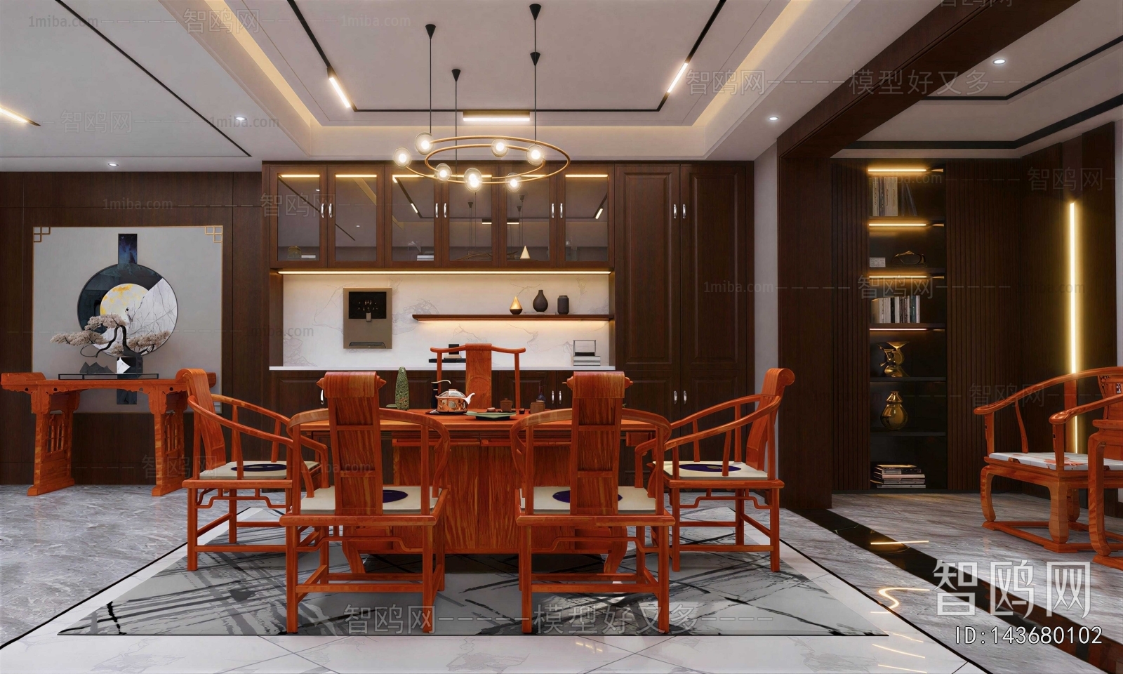 New Chinese Style Dining Room