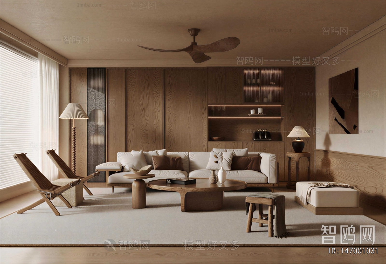 Wabi-sabi Style A Living Room