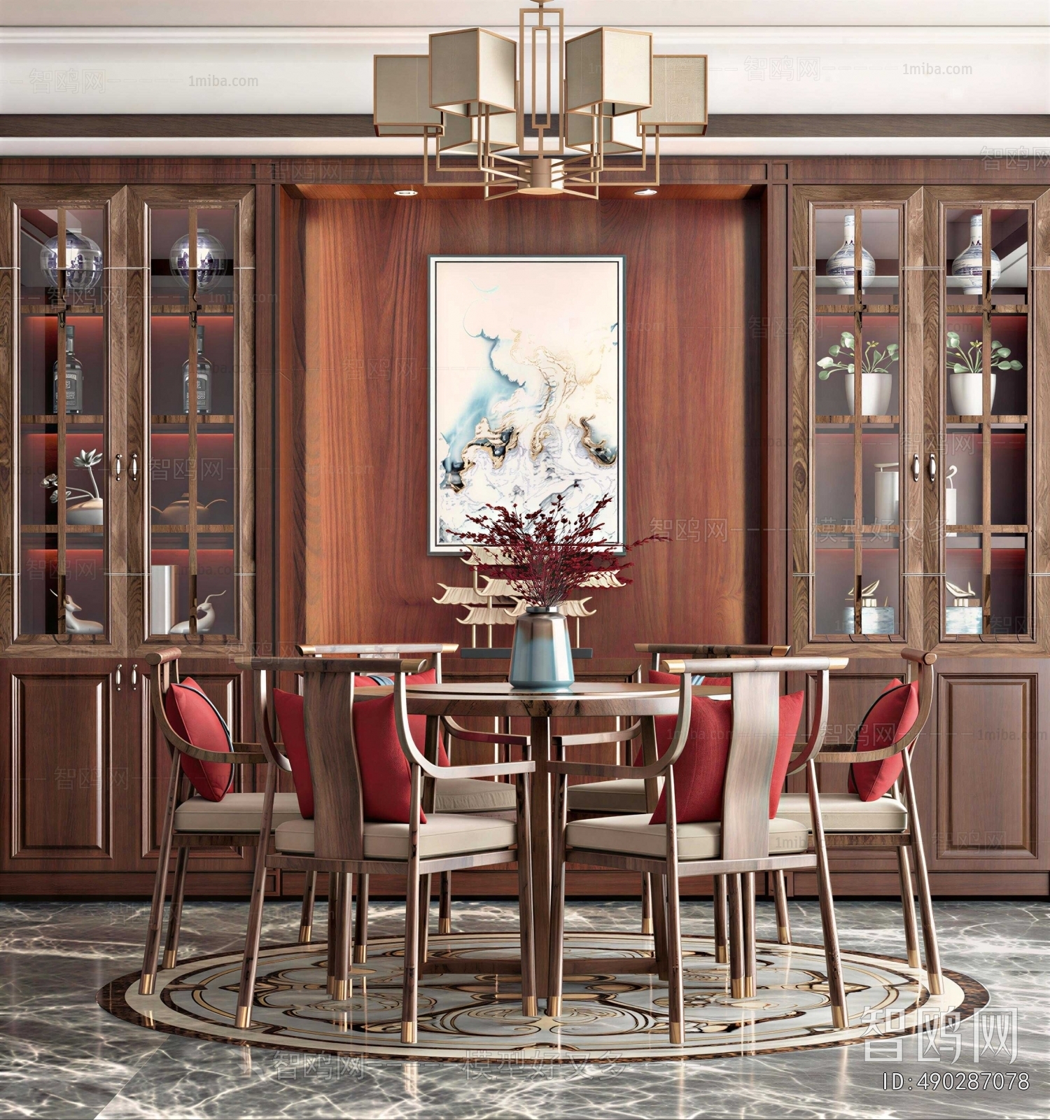 New Chinese Style Dining Room