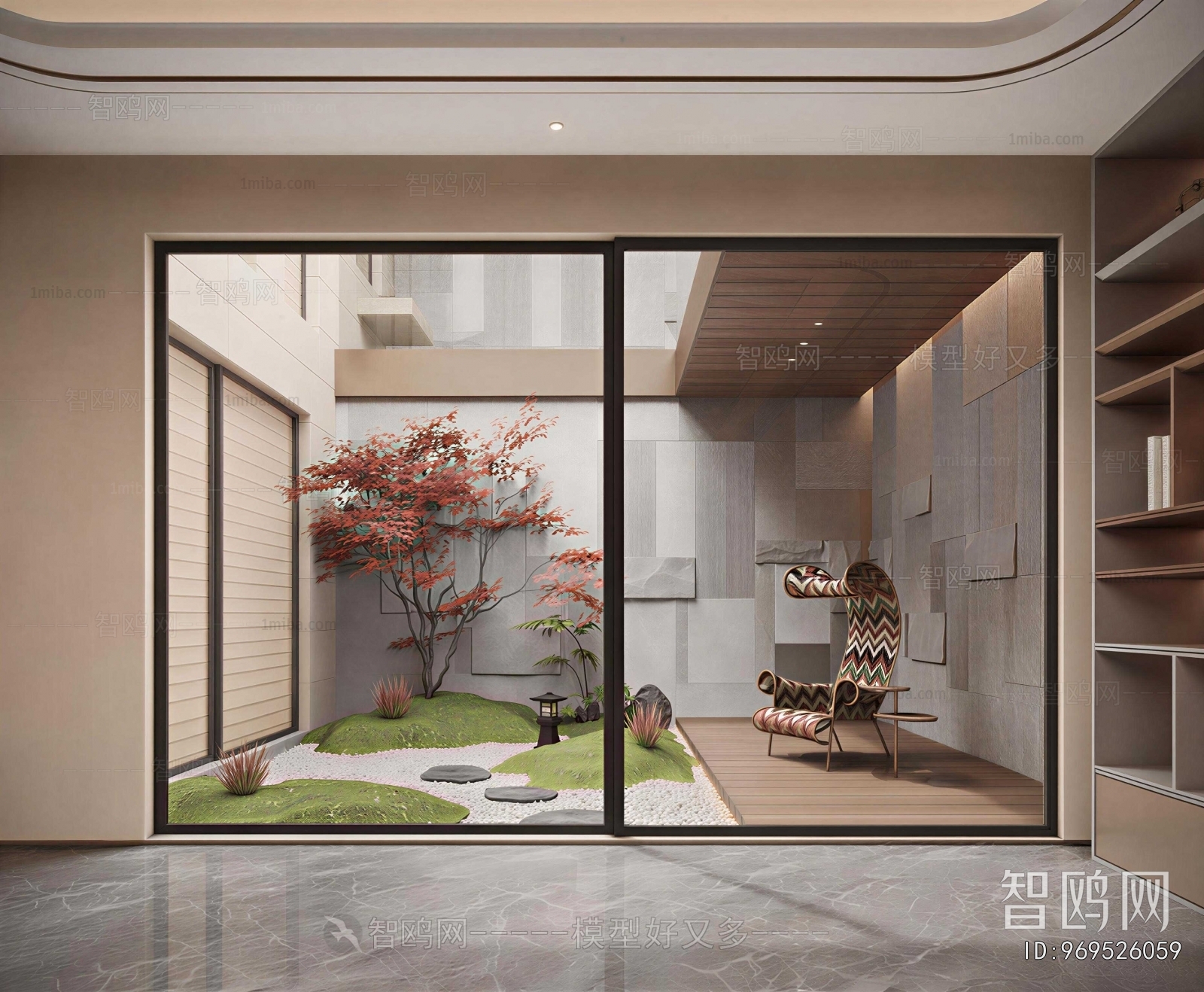 Modern Courtyard/landscape