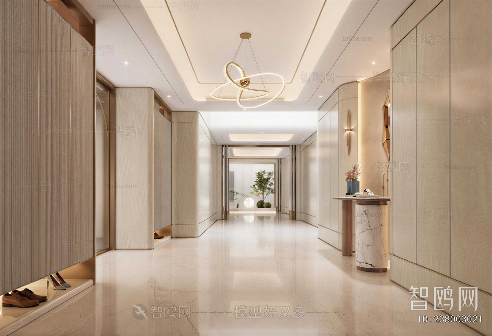 New Chinese Style Hallway
