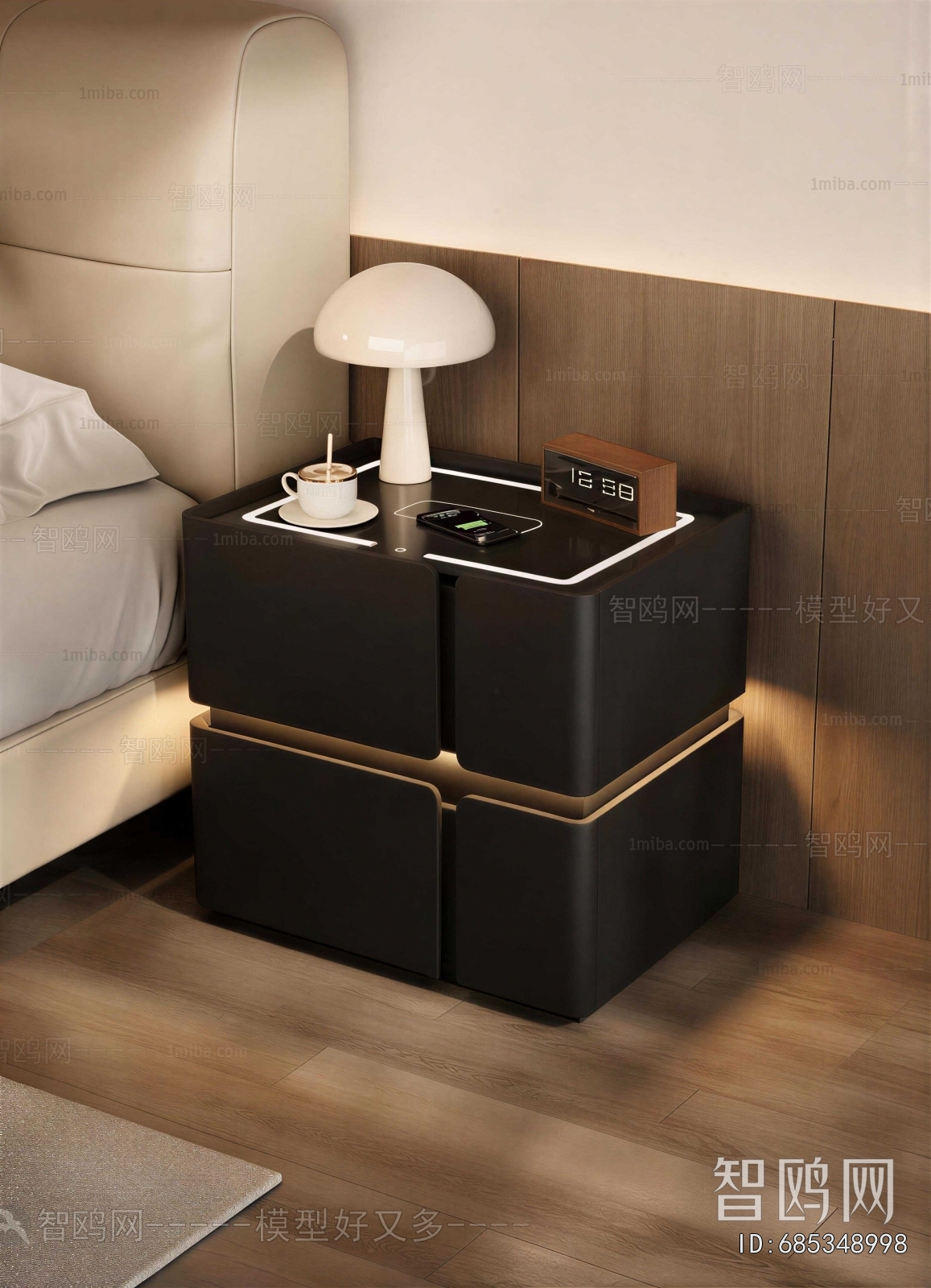 Modern Bedside Cupboard
