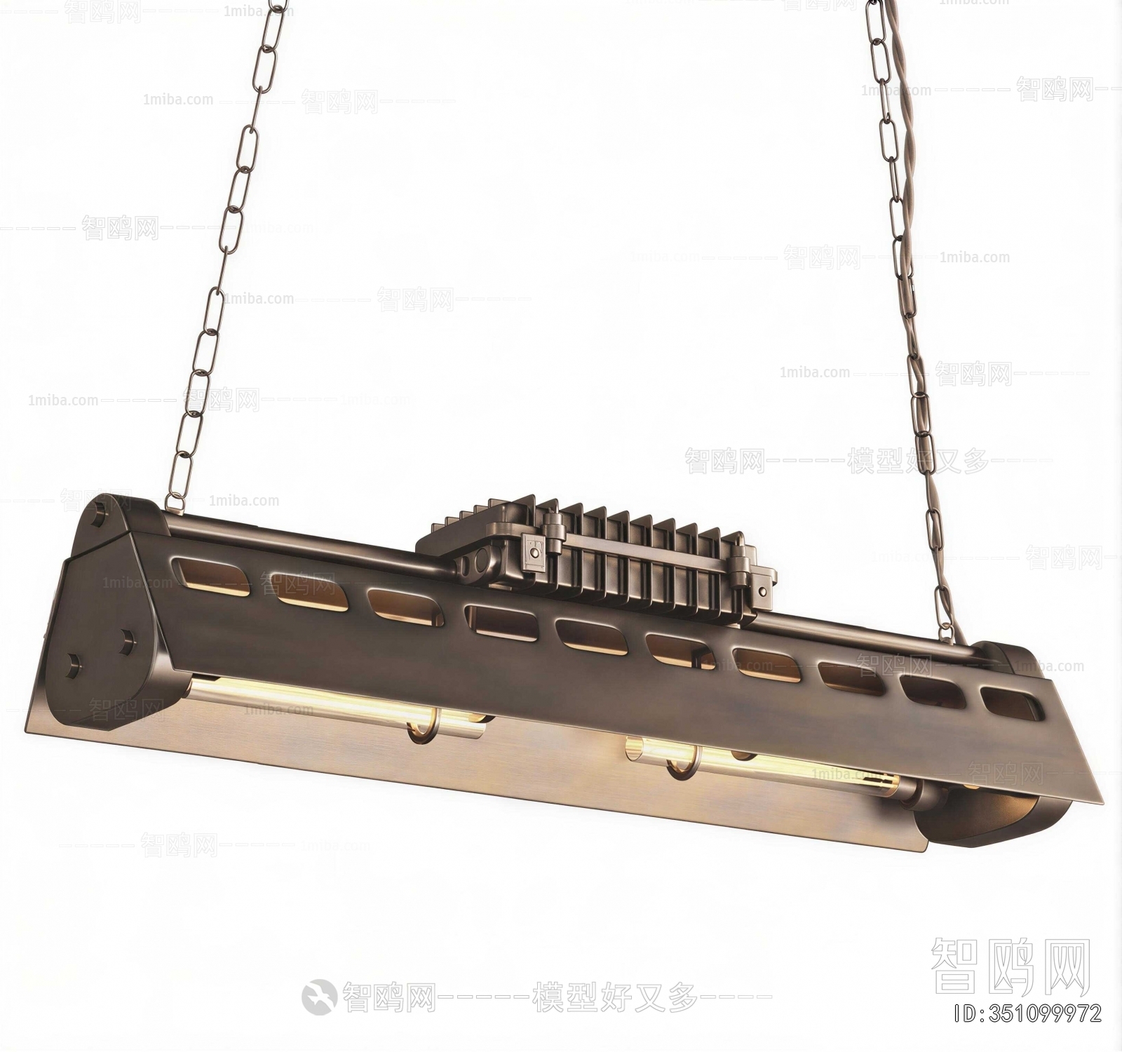 Industrial Style Long Chandelier
