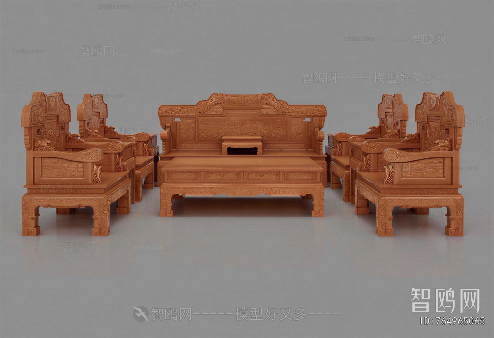 Chinese Style Sofa Combination
