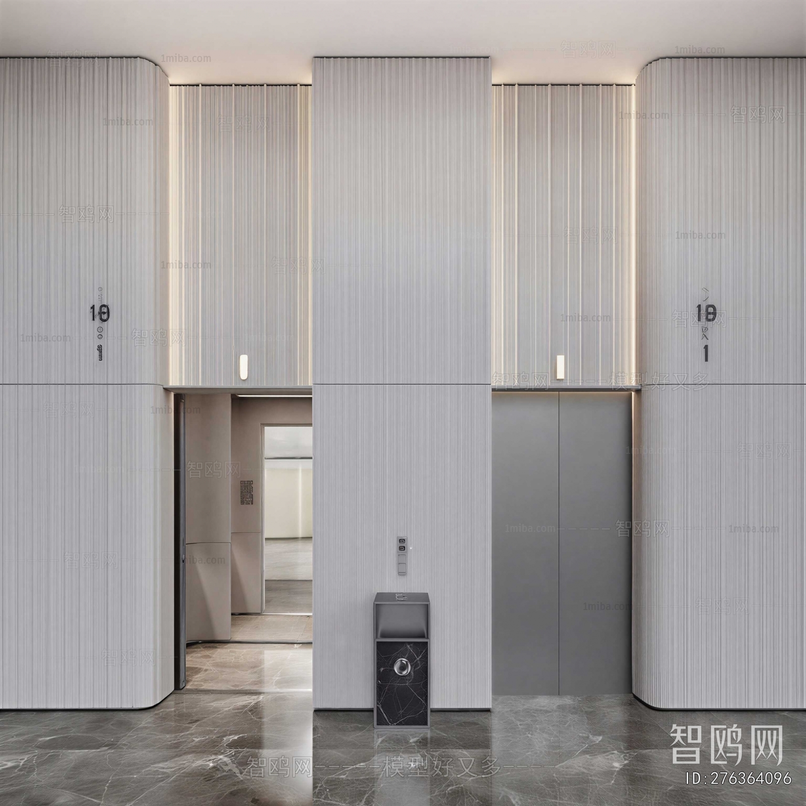 Modern Office Elevator Hall