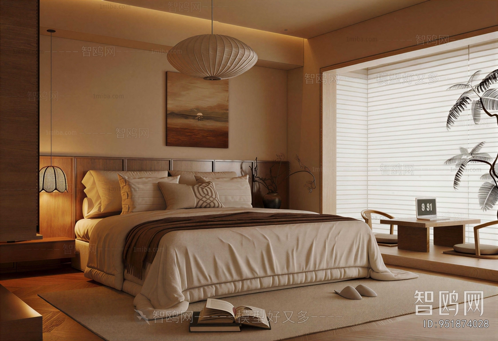 Wabi-sabi Style Bedroom
