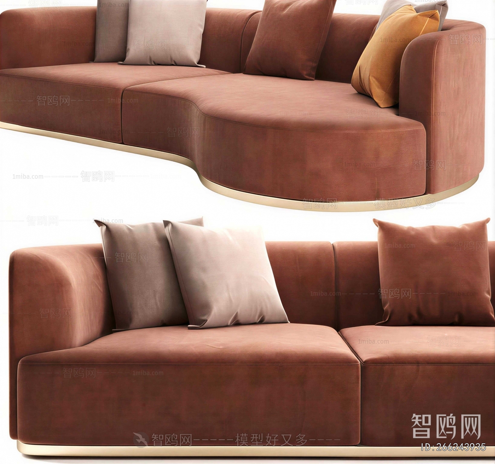 Modern Curved Sofa
