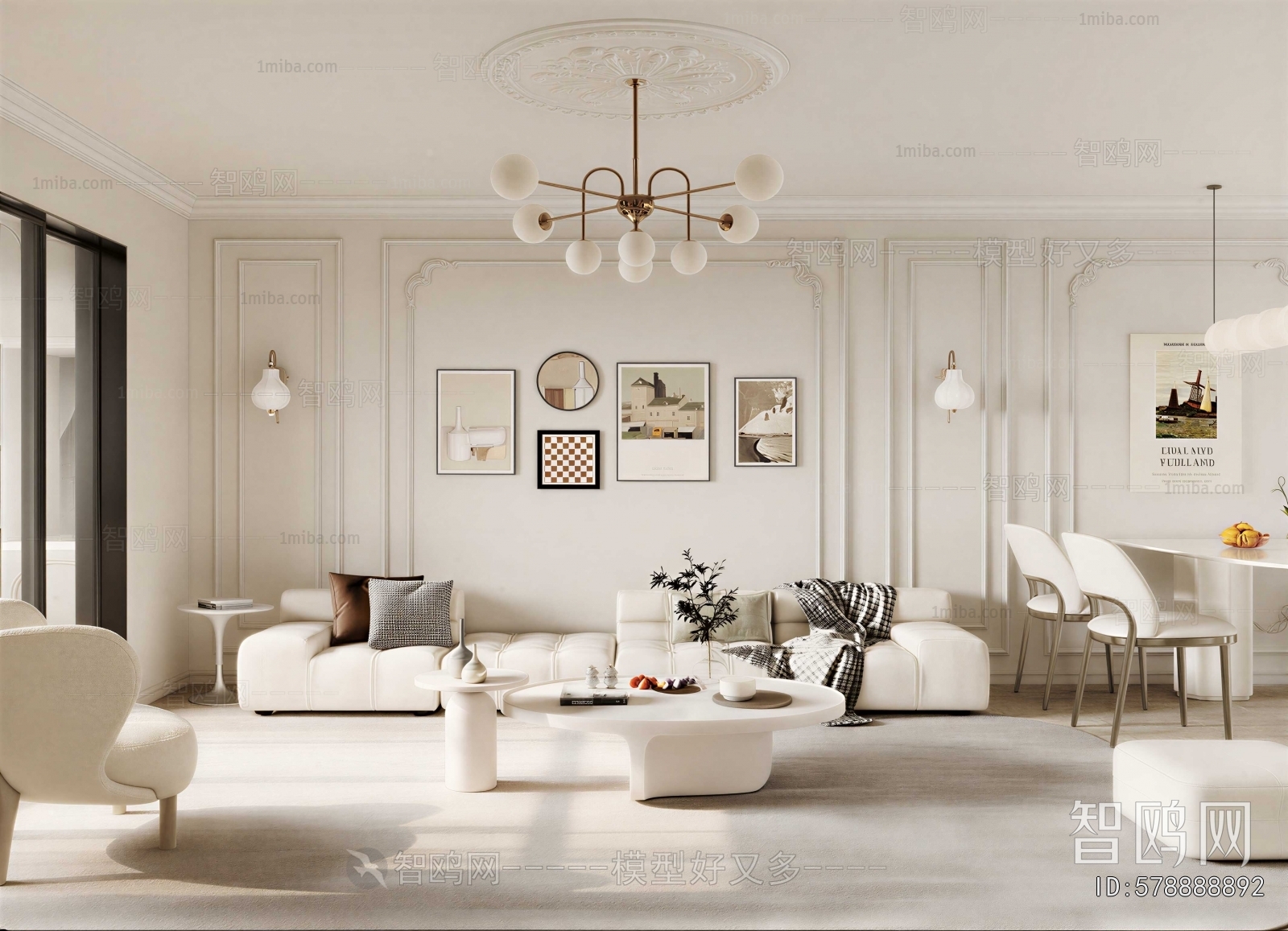 American Style A Living Room