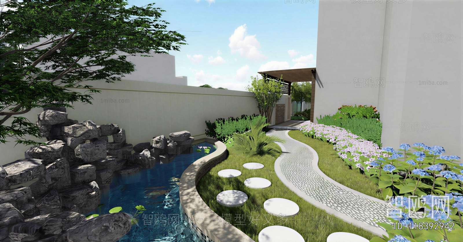 New Chinese Style Courtyard/landscape