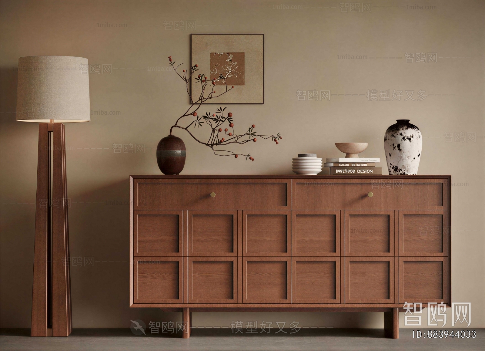 Wabi-sabi Style Entrance Cabinet