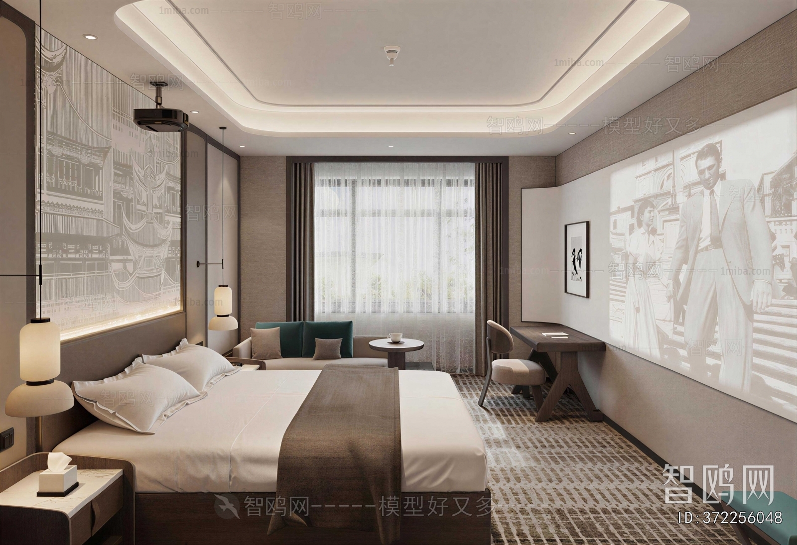 New Chinese Style Guest Room