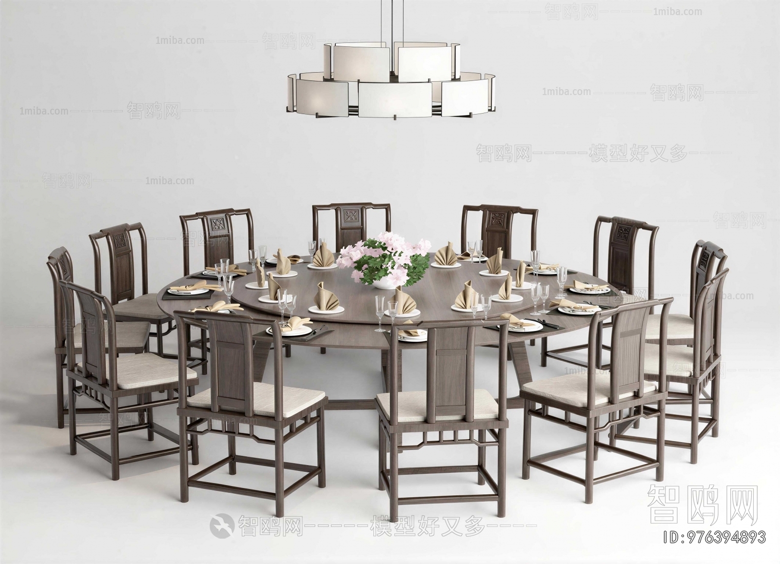 New Chinese Style Dining Table And Chairs