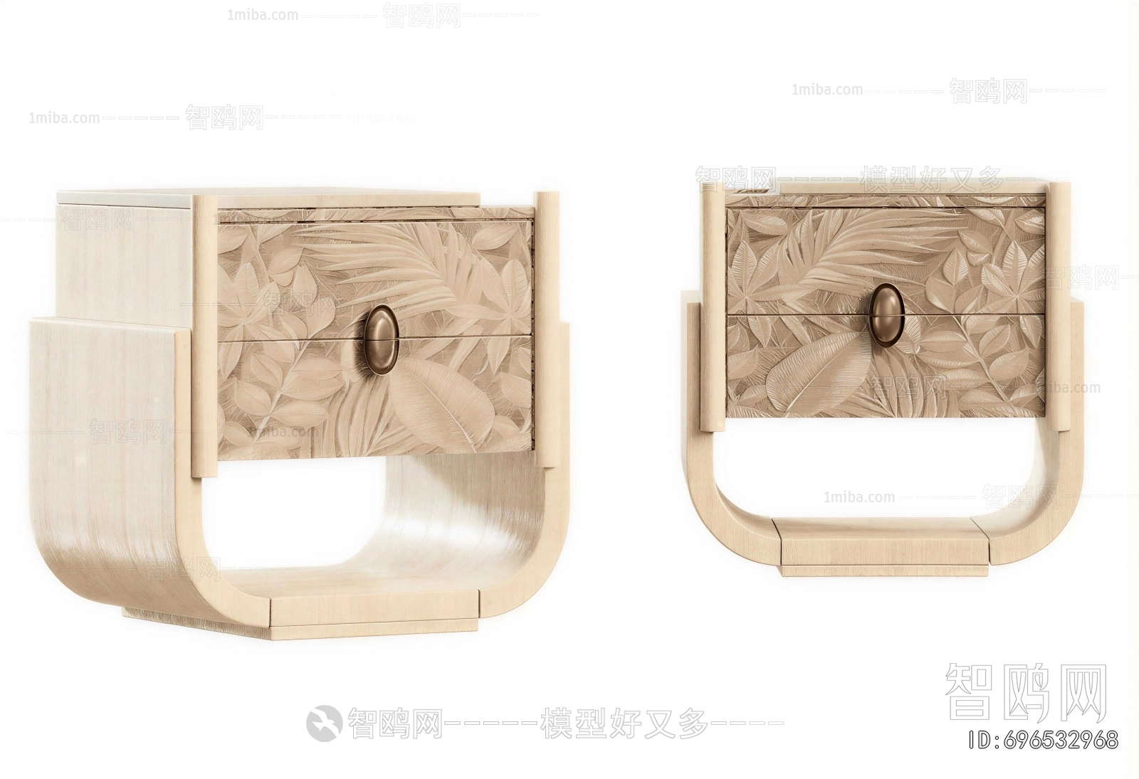 New Chinese Style Bedside Cupboard
