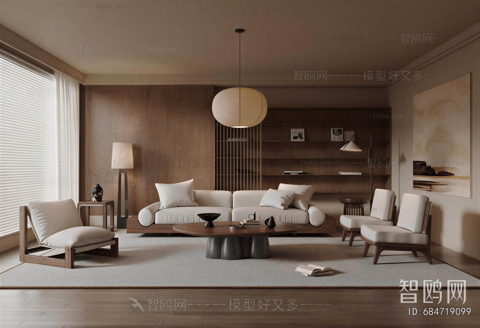 Wabi-sabi Style A Living Room