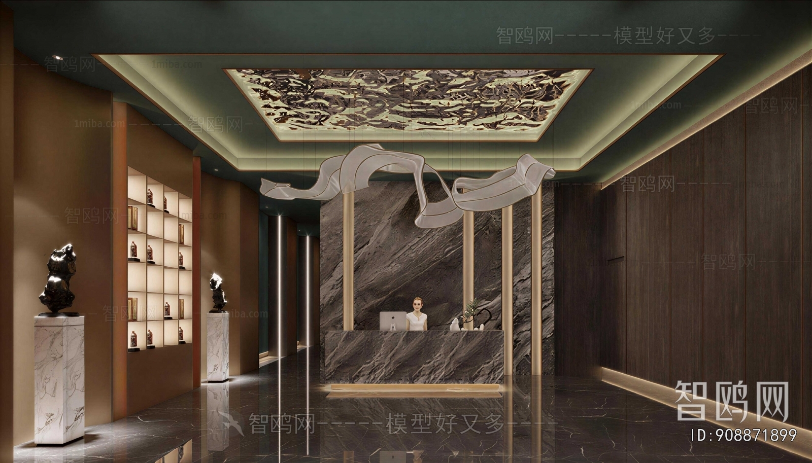 New Chinese Style Lobby Hall