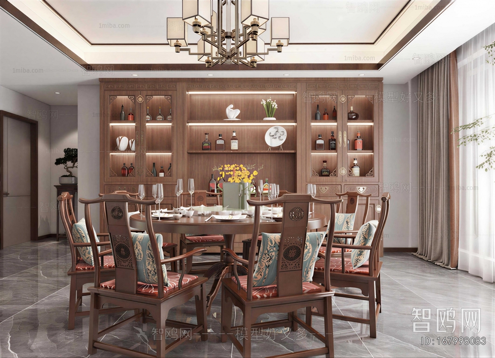 New Chinese Style Dining Room