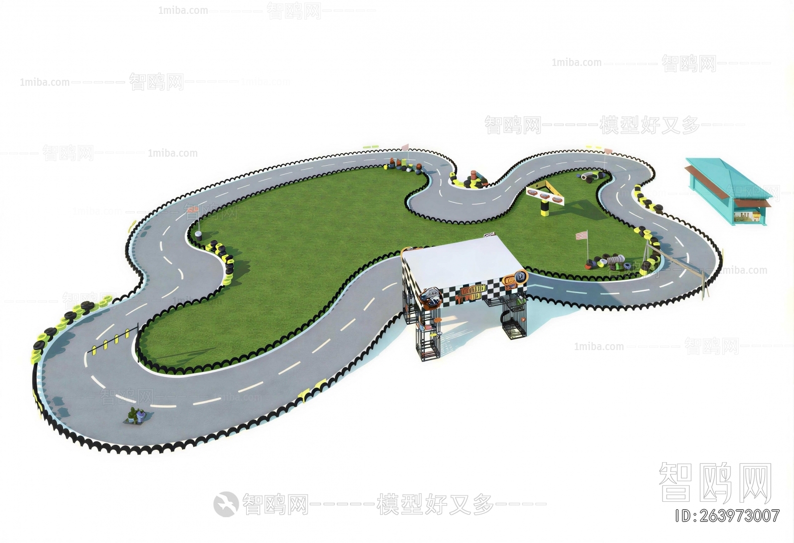 Modern Park Landscape