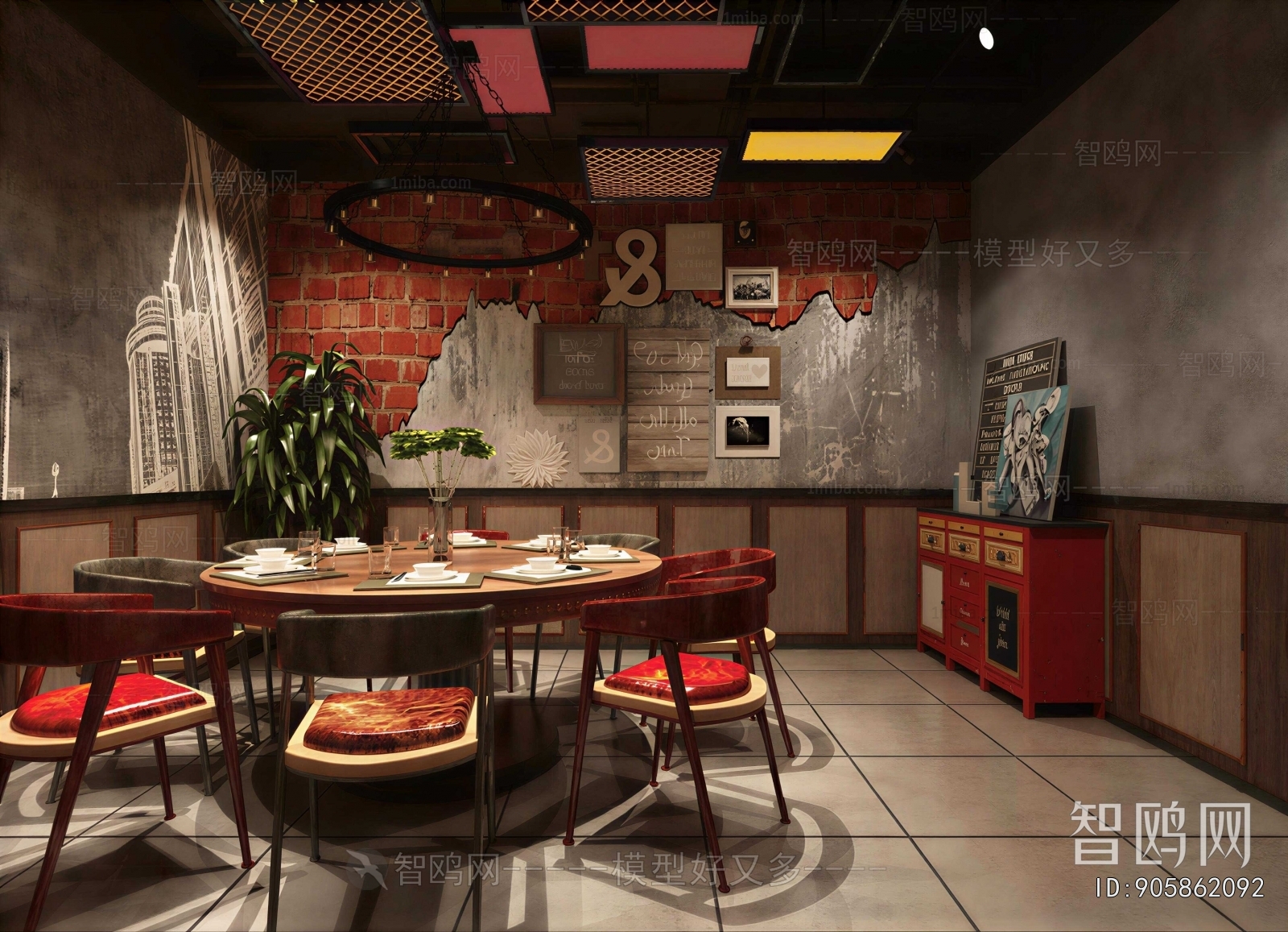 Industrial Style Restaurant Box