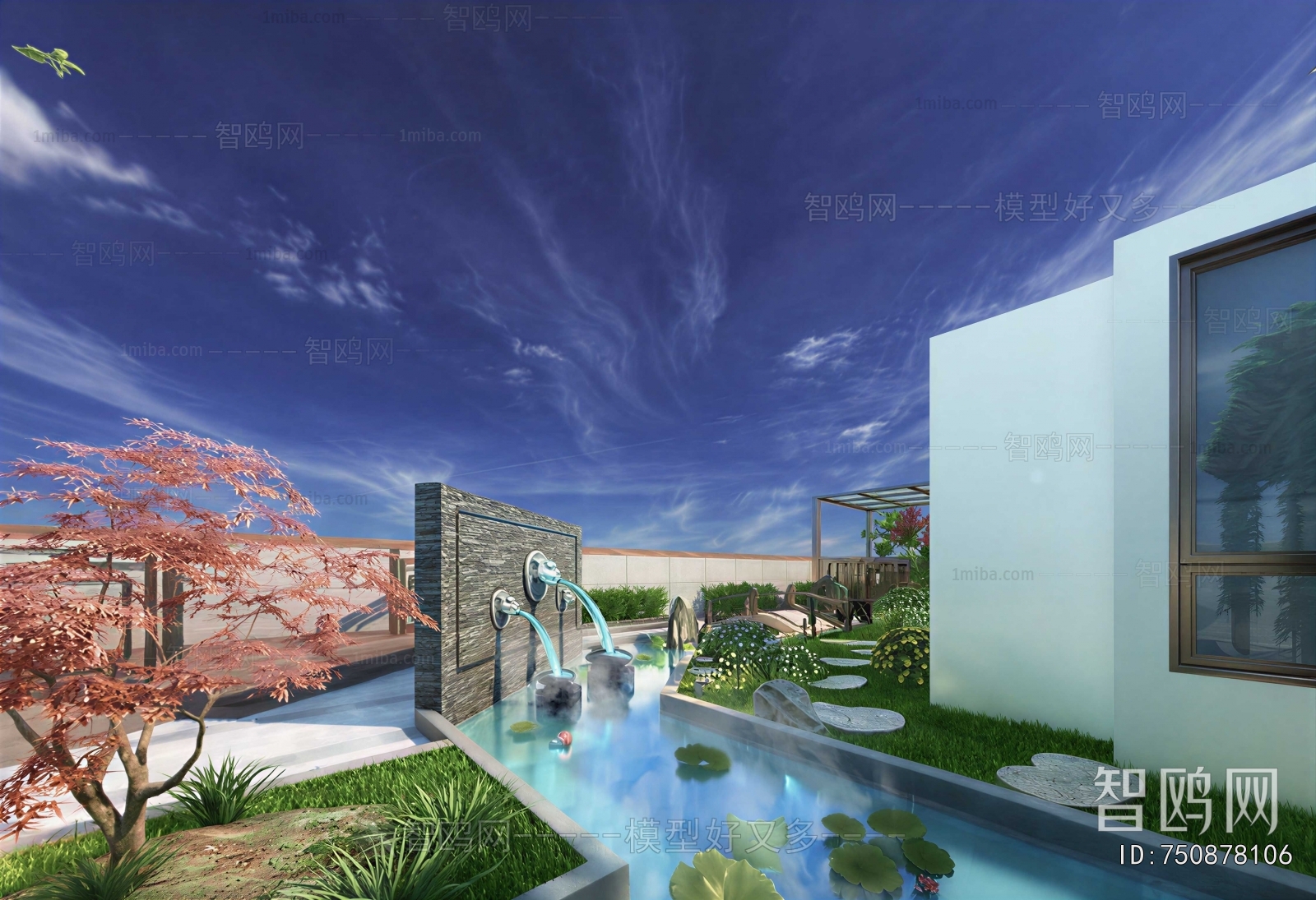 New Chinese Style Courtyard/landscape