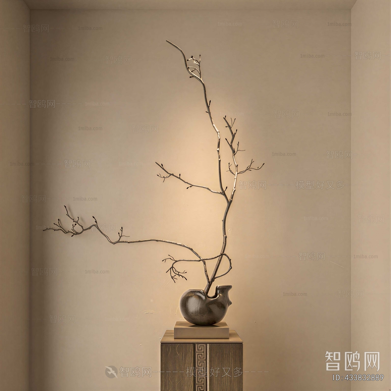 Wabi-sabi Style Dried Branch