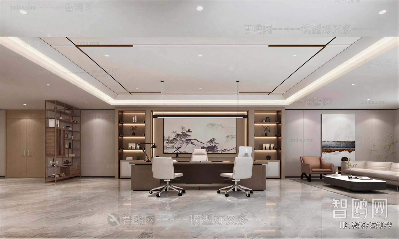 New Chinese Style Manager's Office