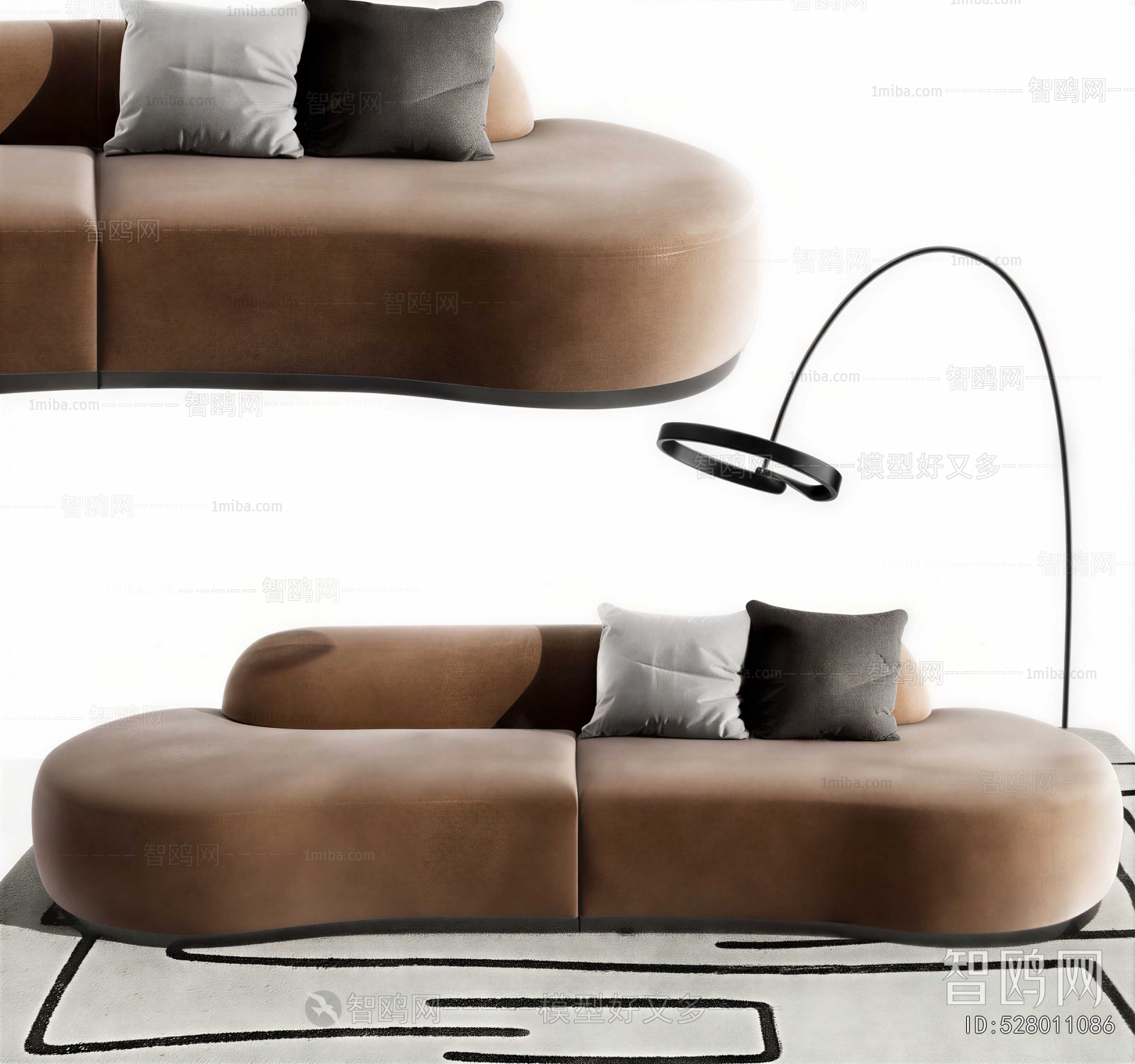 Modern Curved Sofa