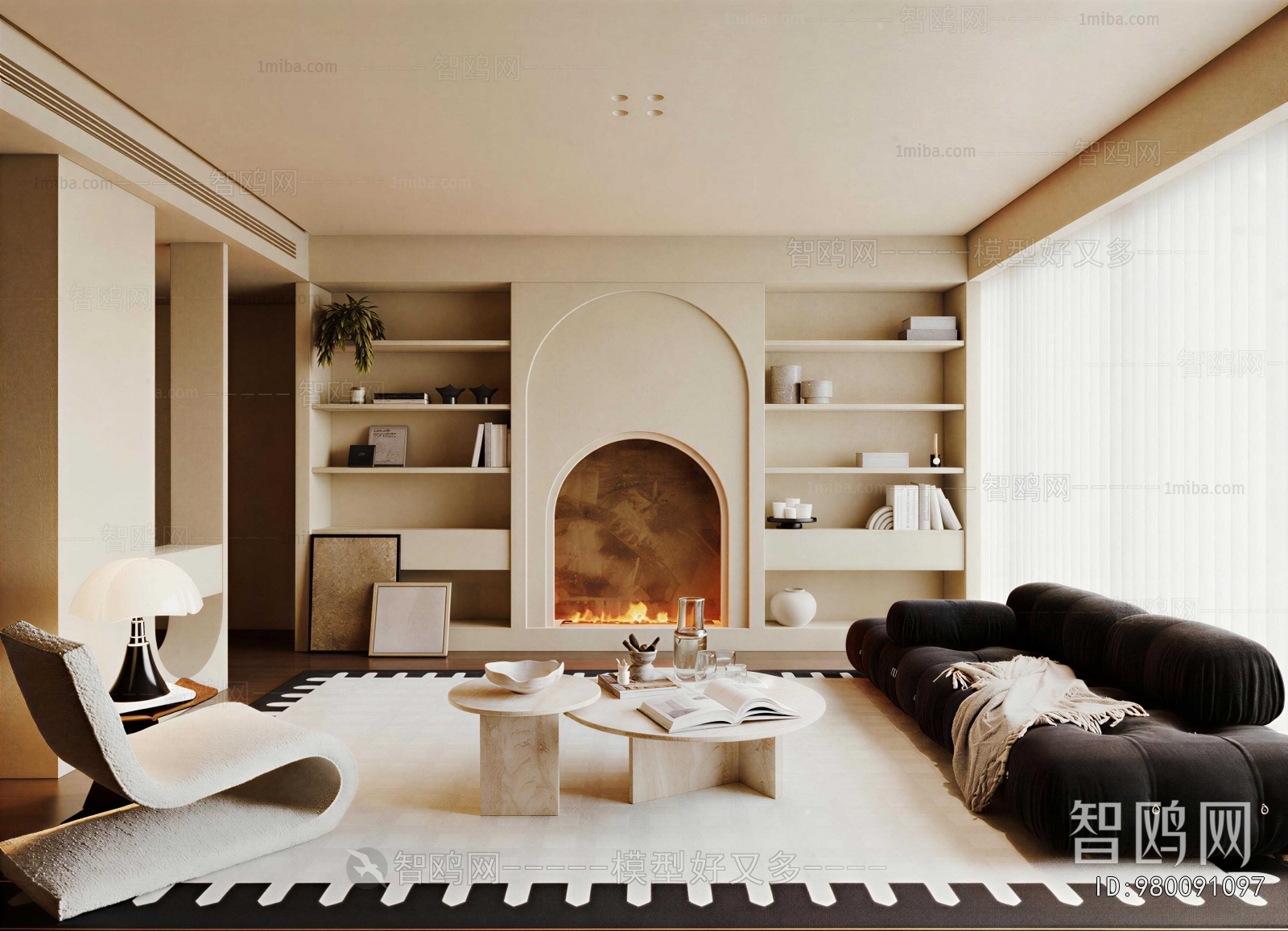 Wabi-sabi Style A Living Room