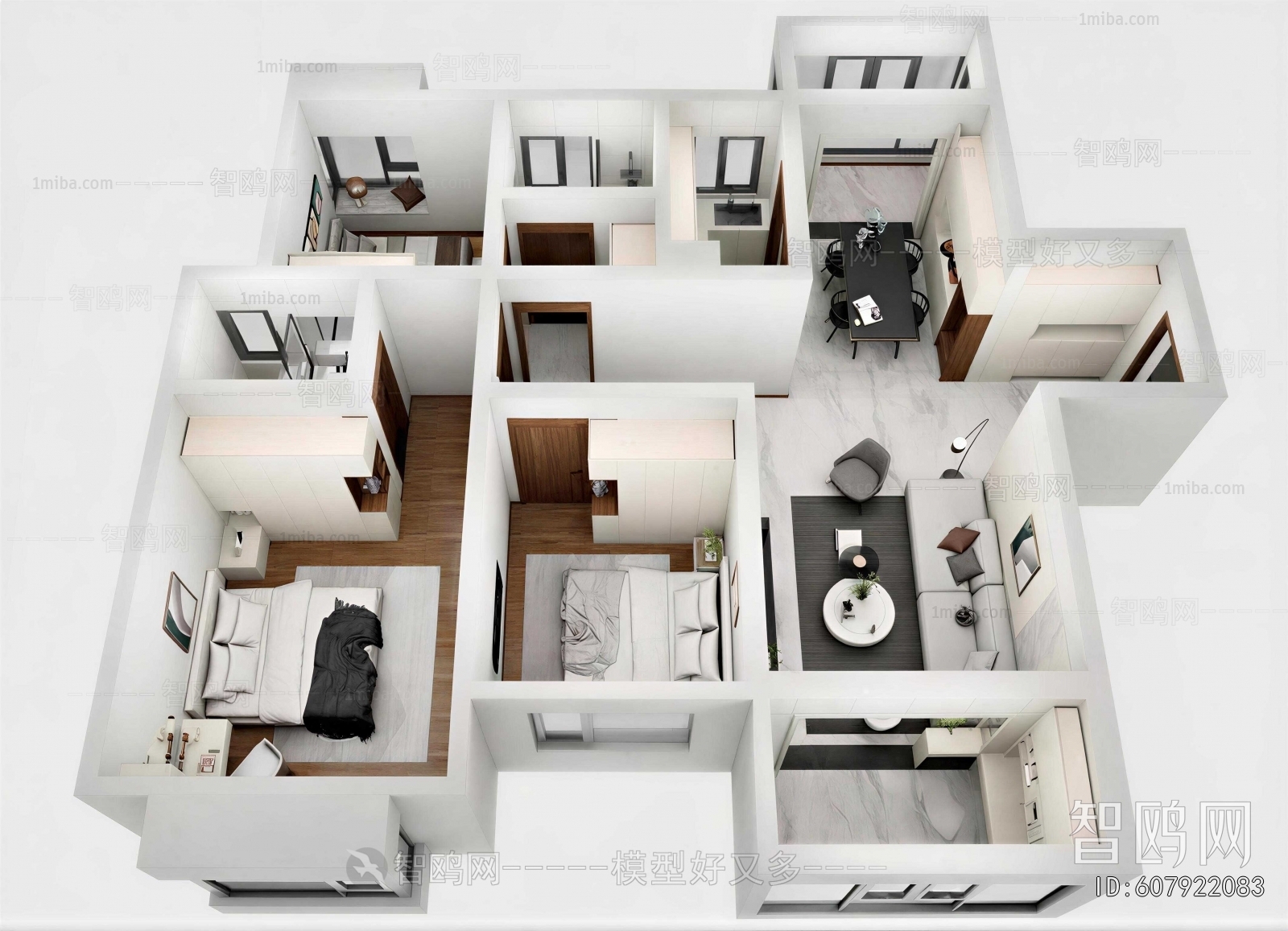 Modern A Bird's-eye View Of Home Decoration