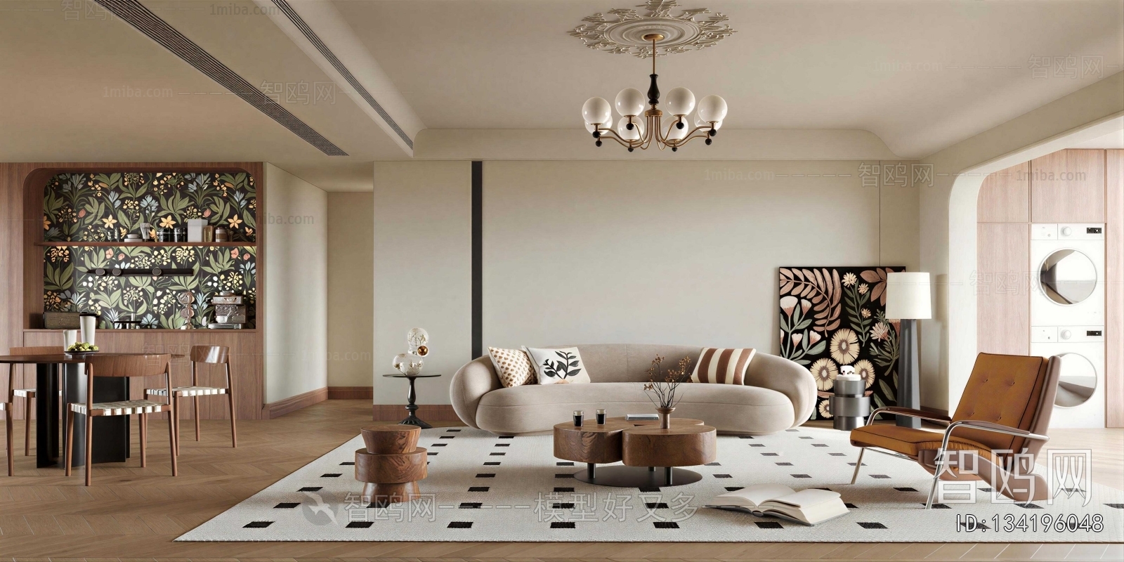 Wabi-sabi Style A Living Room