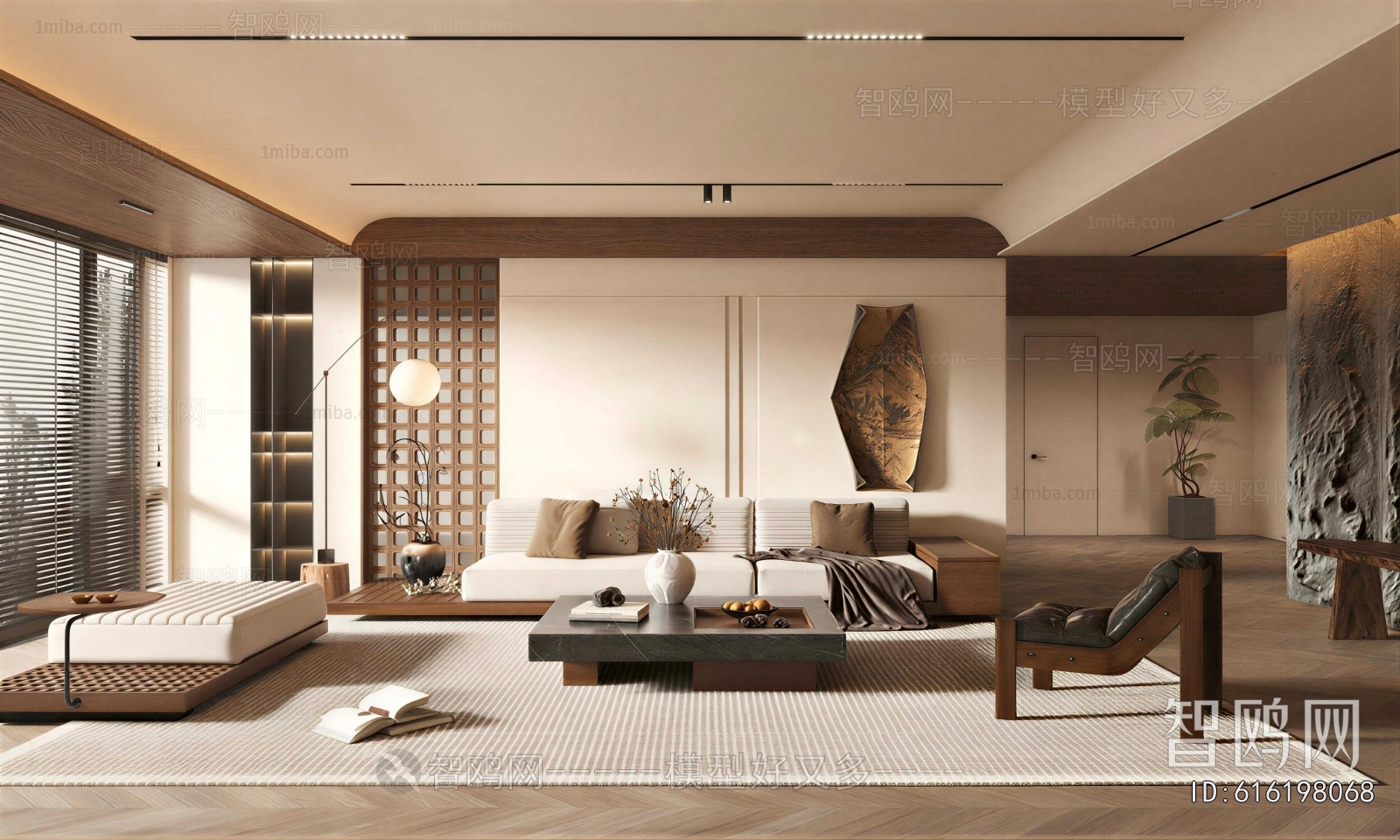 Wabi-sabi Style A Living Room