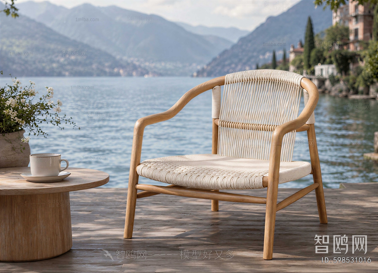 Wabi-sabi Style Lounge Chair