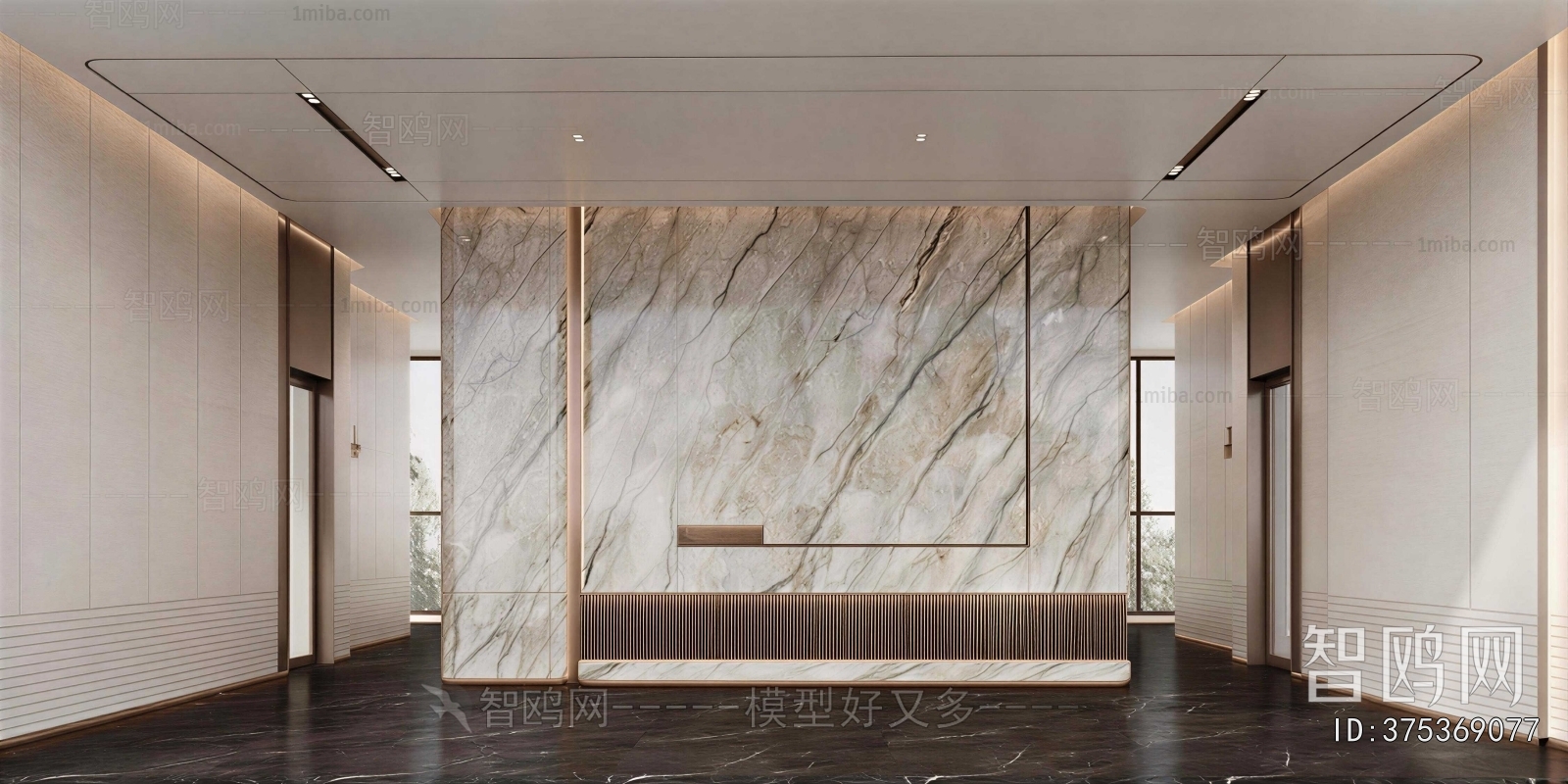 Modern Office Reception Desk