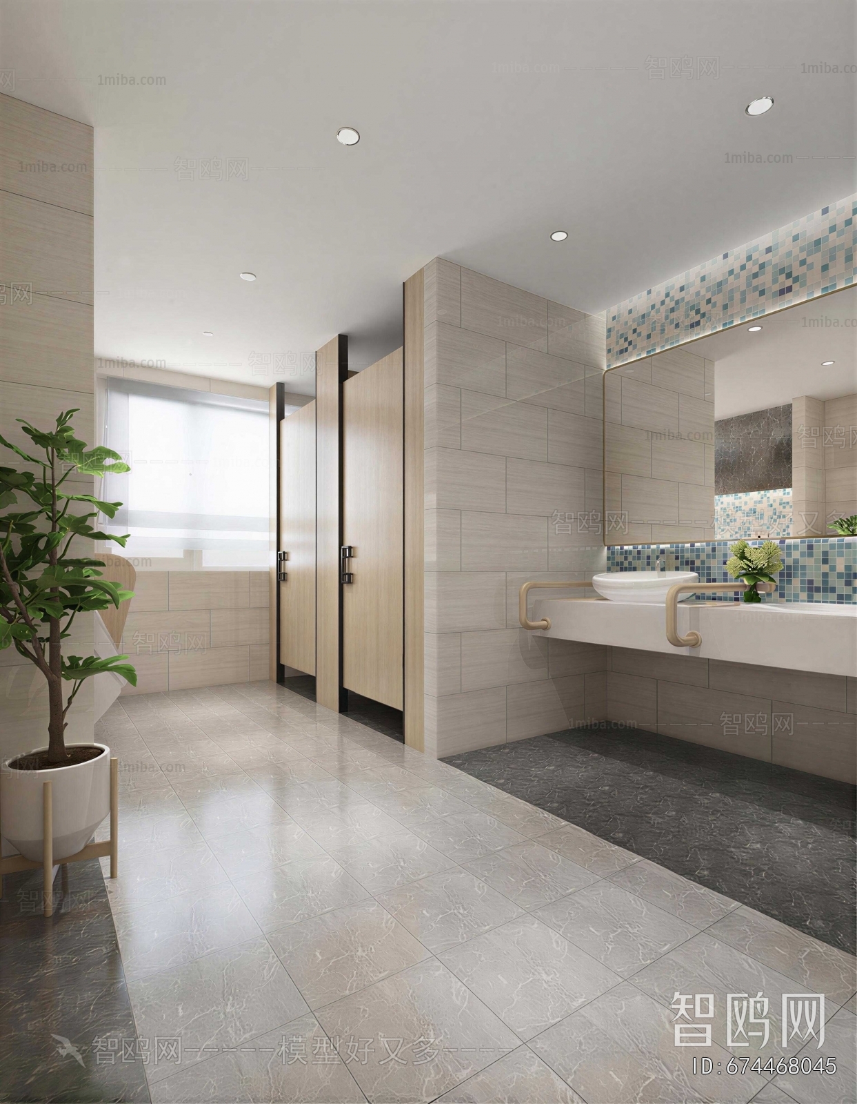 Modern Public Toilet