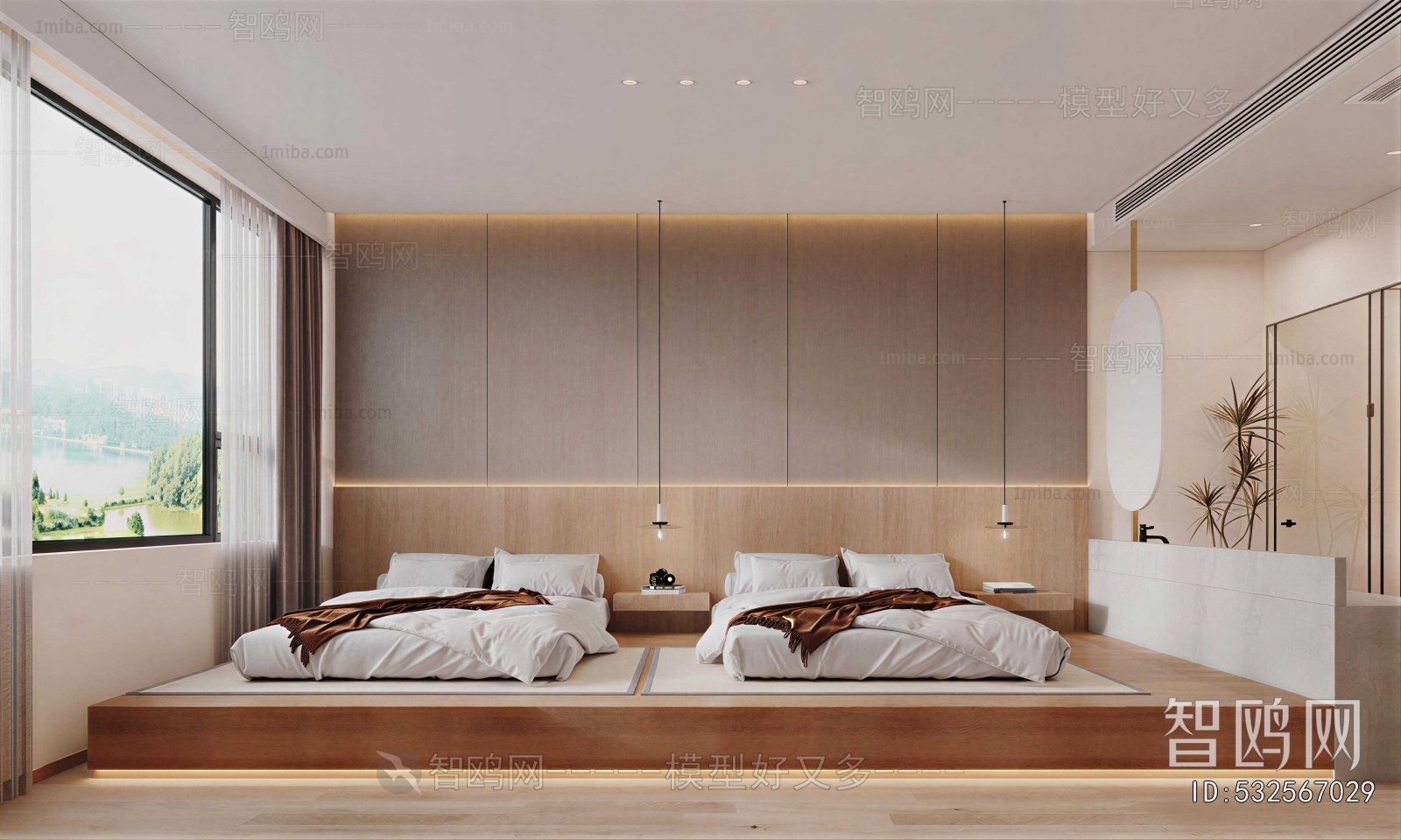 Wabi-sabi Style Bedroom