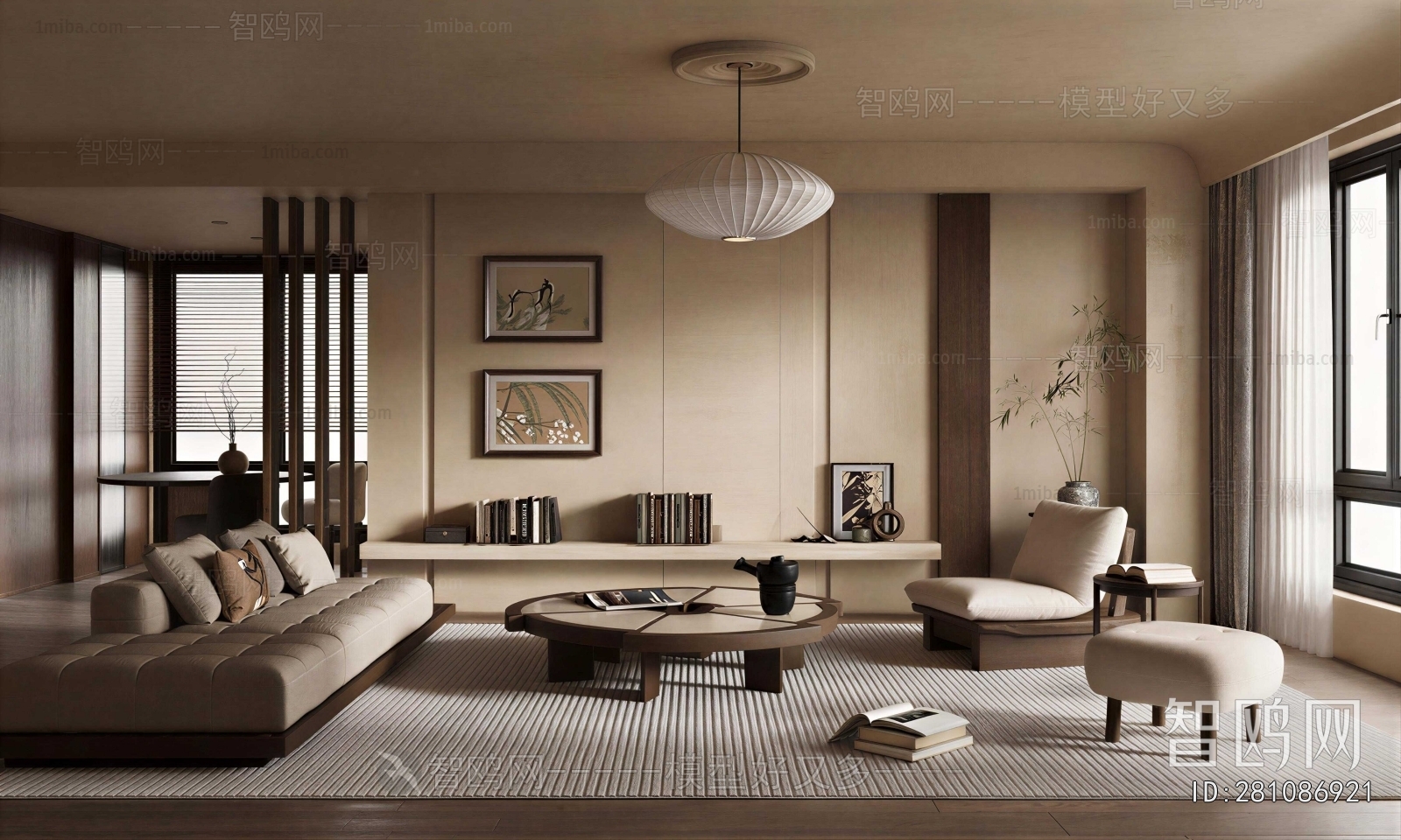 Wabi-sabi Style A Living Room