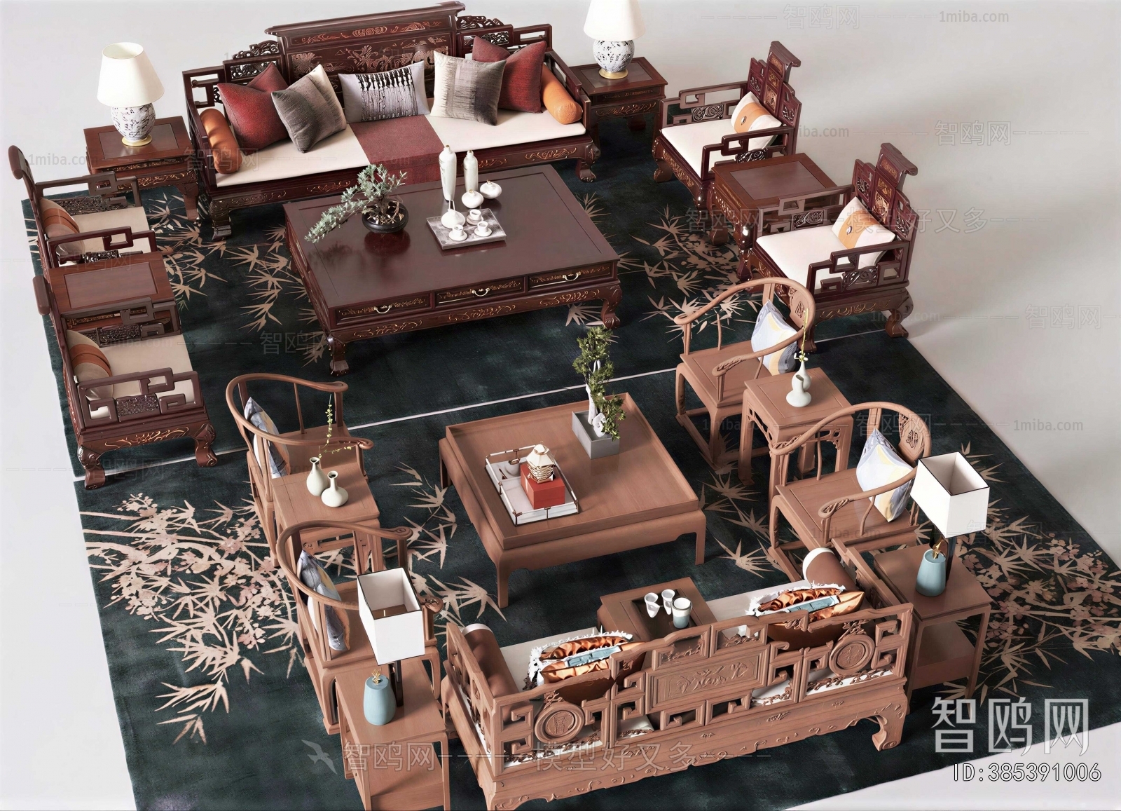Chinese Style Sofa Combination