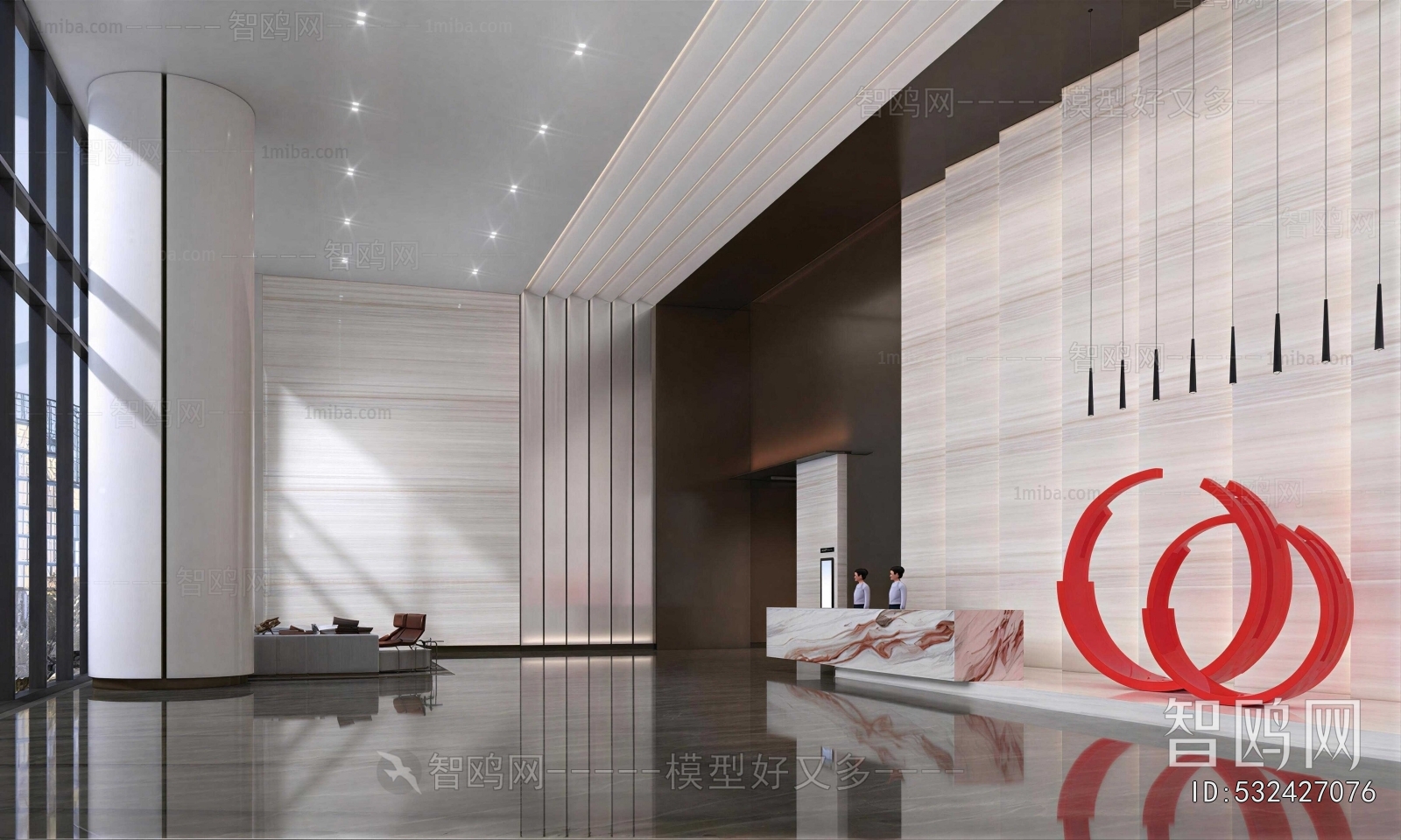Modern Office Reception Desk