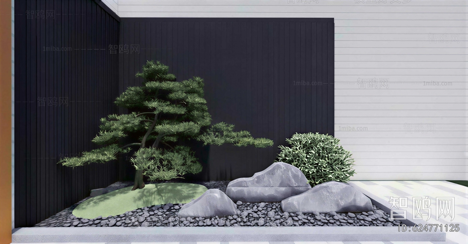 Japanese Style Rockery Waterscape