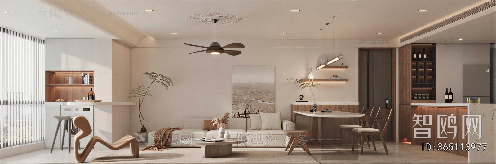 Wabi-sabi Style A Living Room