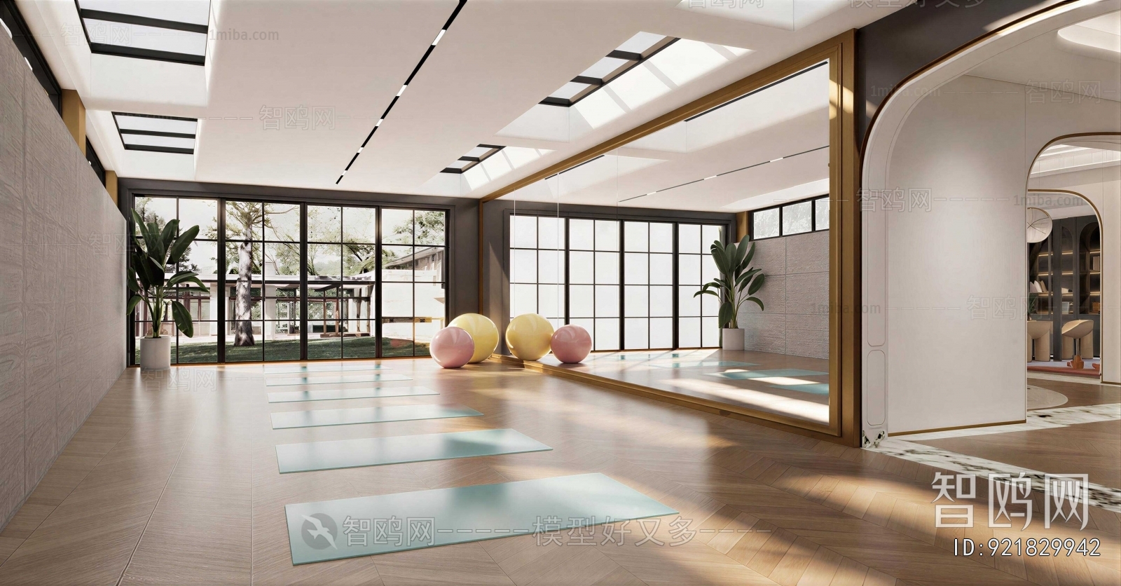 Modern Yoga Room