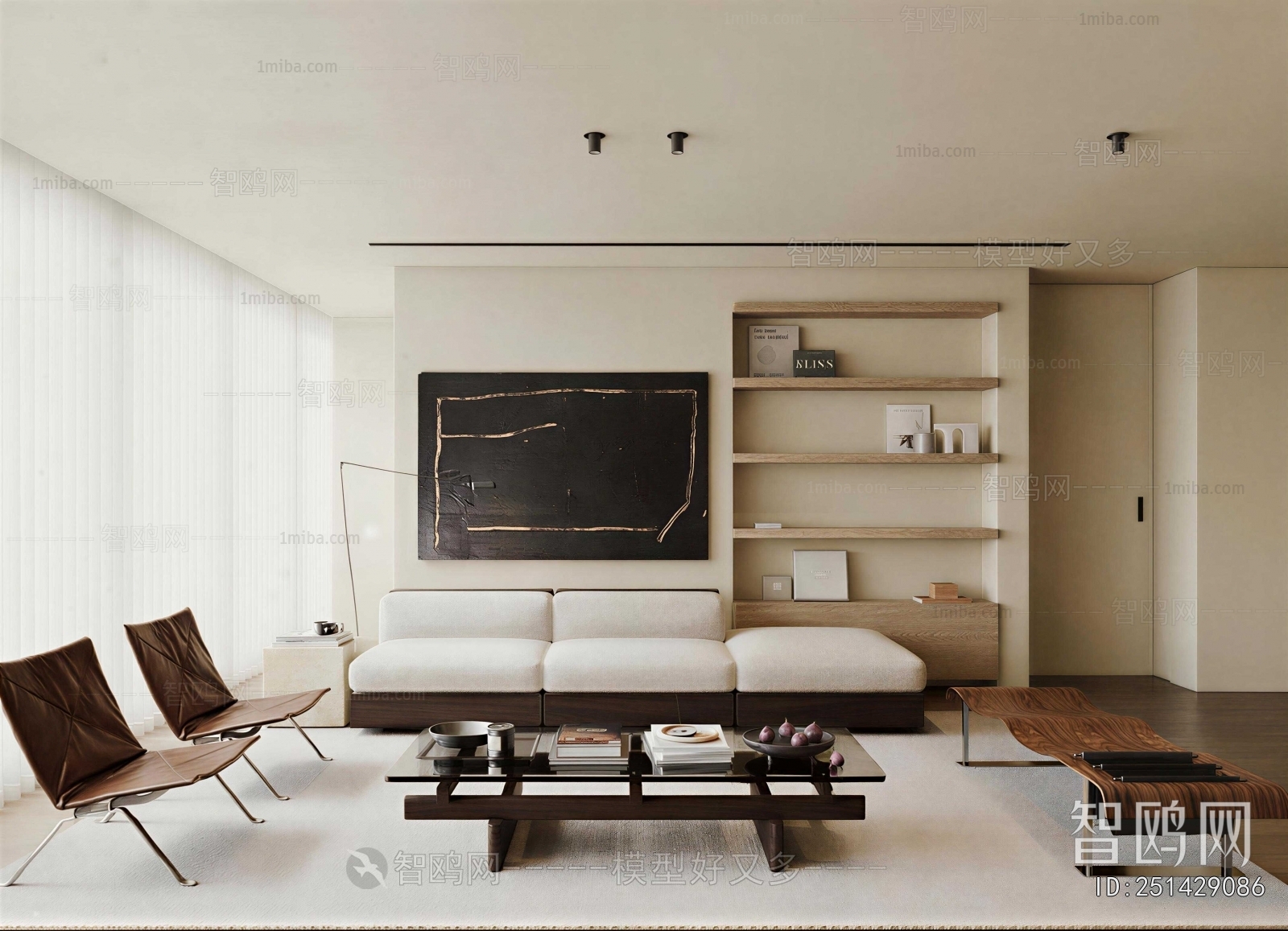 Wabi-sabi Style A Living Room