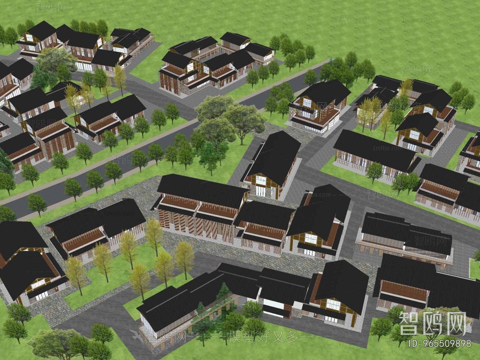 New Chinese Style Appearance Of Commercial Building