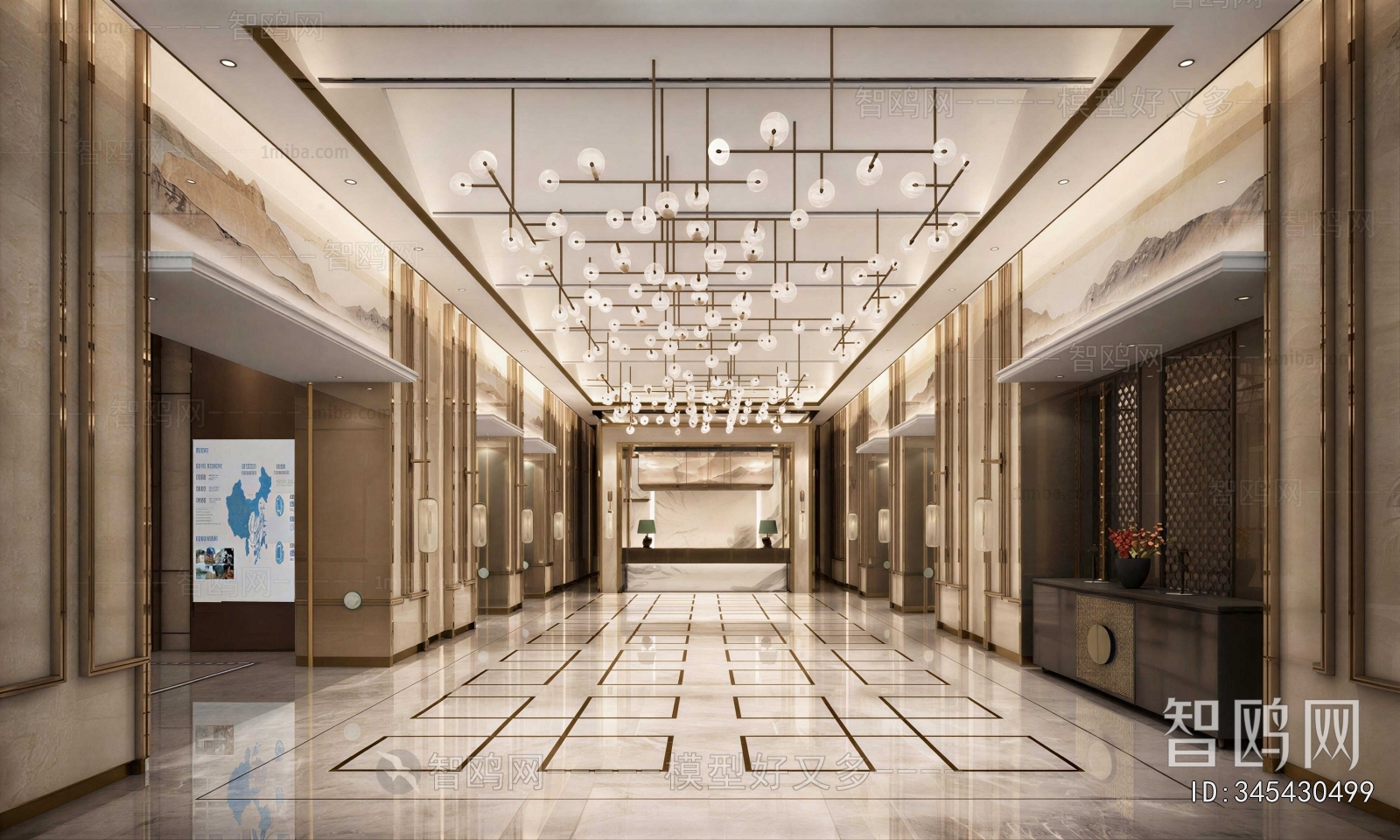 New Chinese Style Lobby Hall