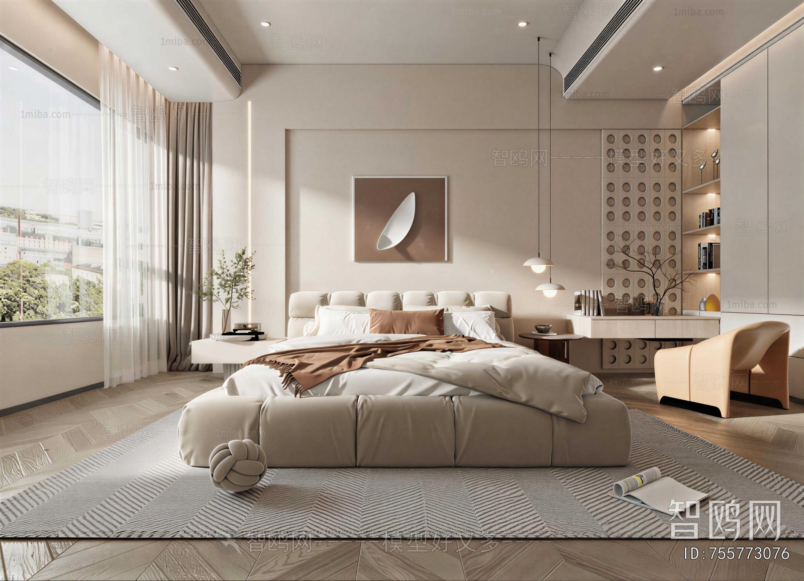 Wabi-sabi Style Bedroom