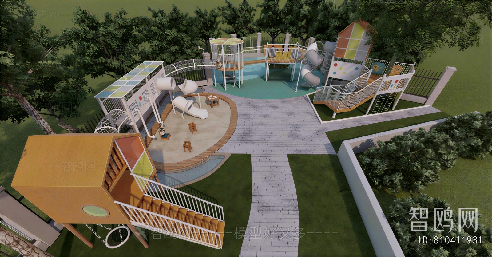 Modern Park Landscape