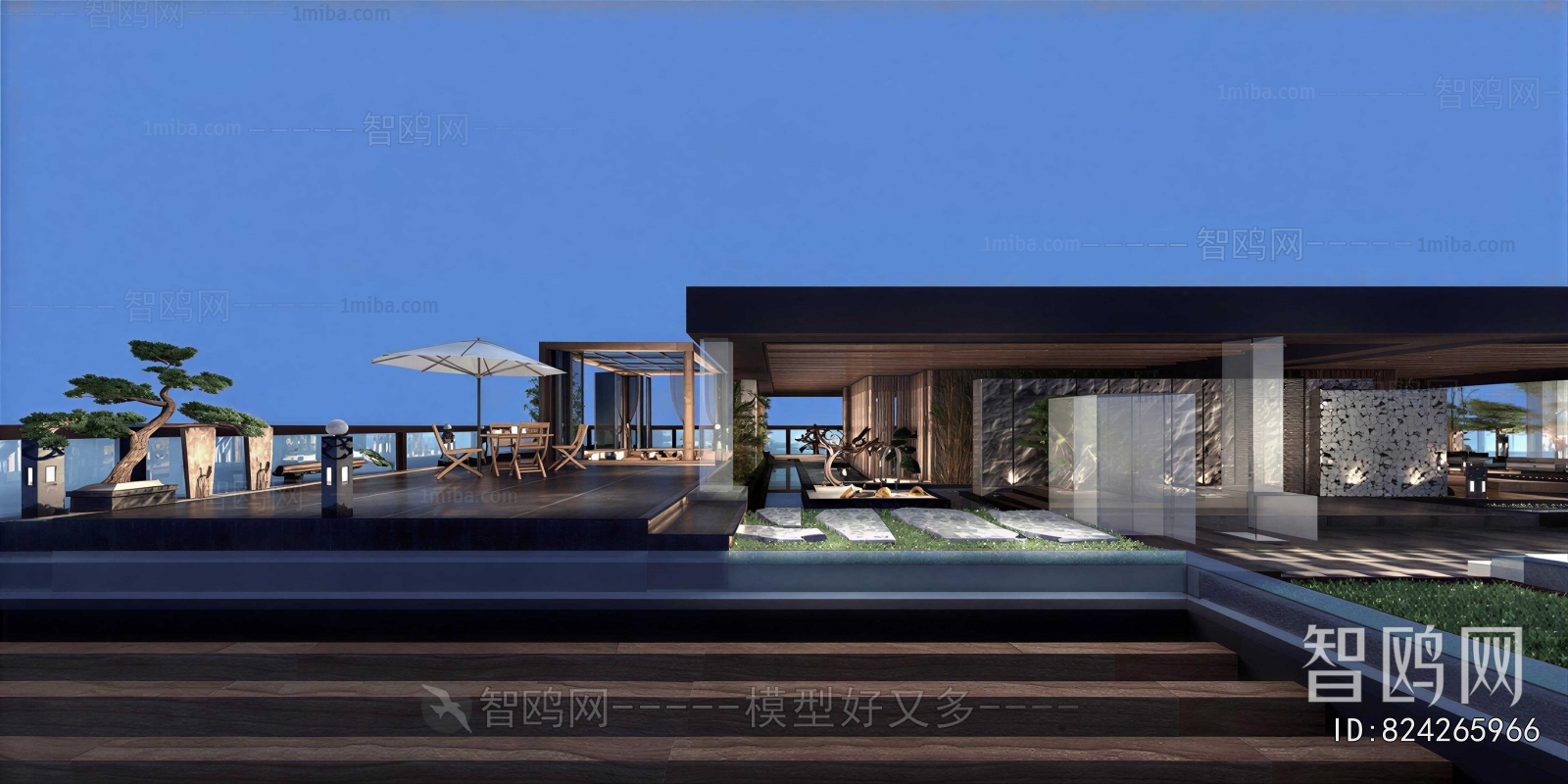 New Chinese Style Terrace