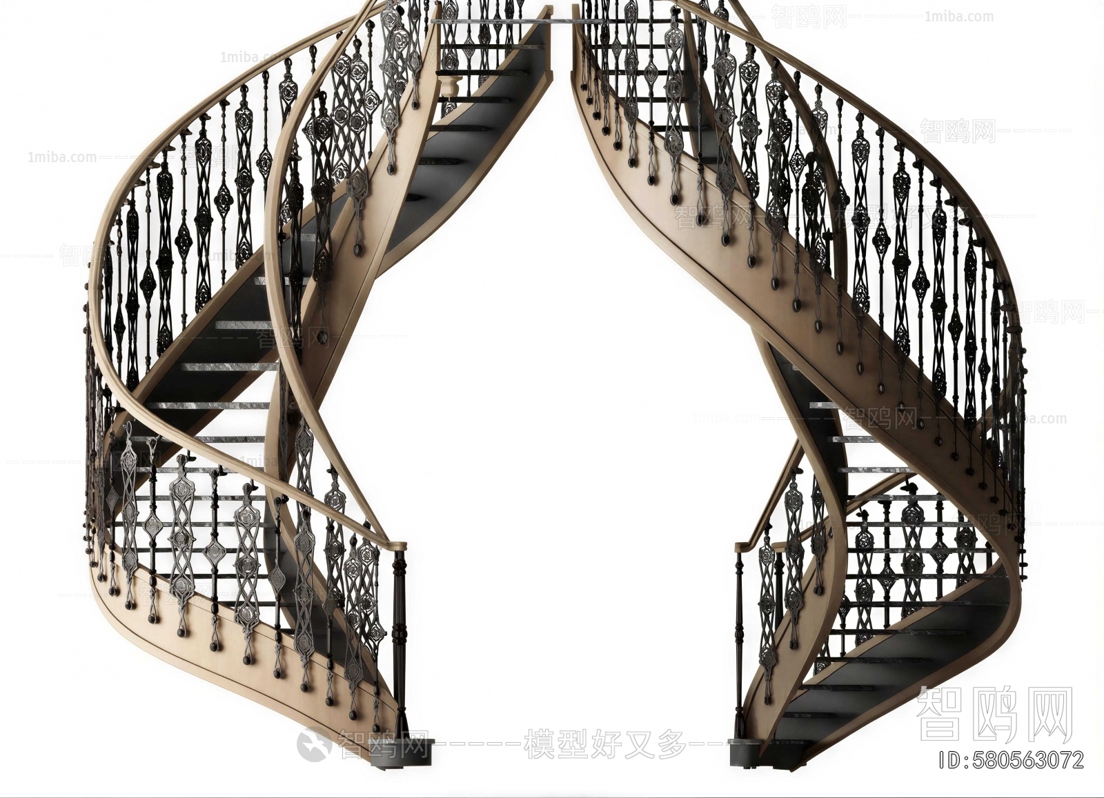 European Style Rotating Staircase