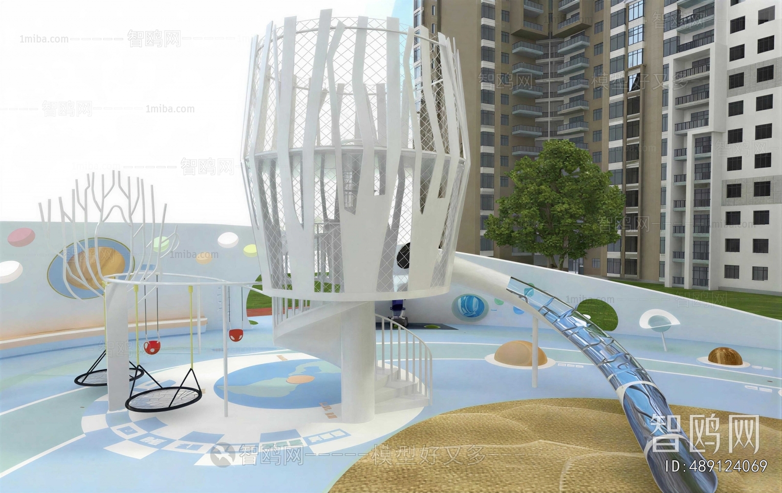 Modern Park Landscape