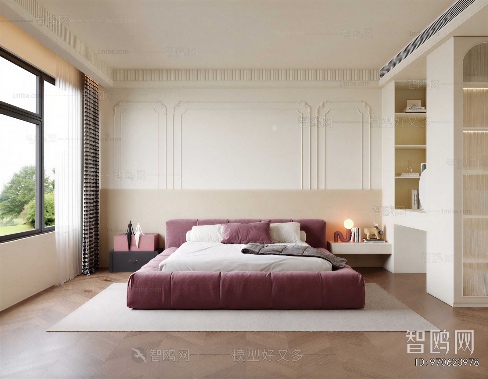 Simple European Style Bedroom